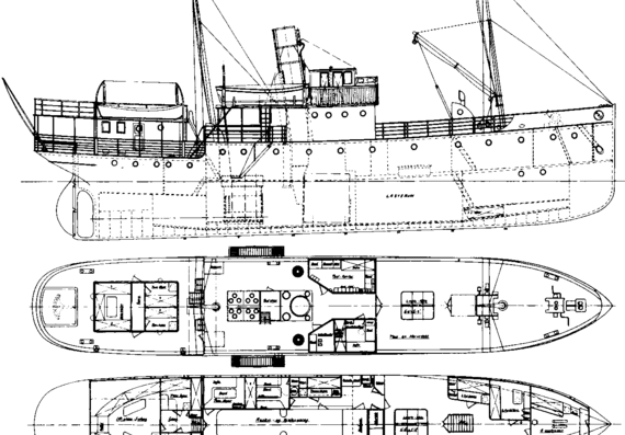 Корабль D-S Boroysund - [- Norway] (1908) - чертежи, габариты, рисунки
